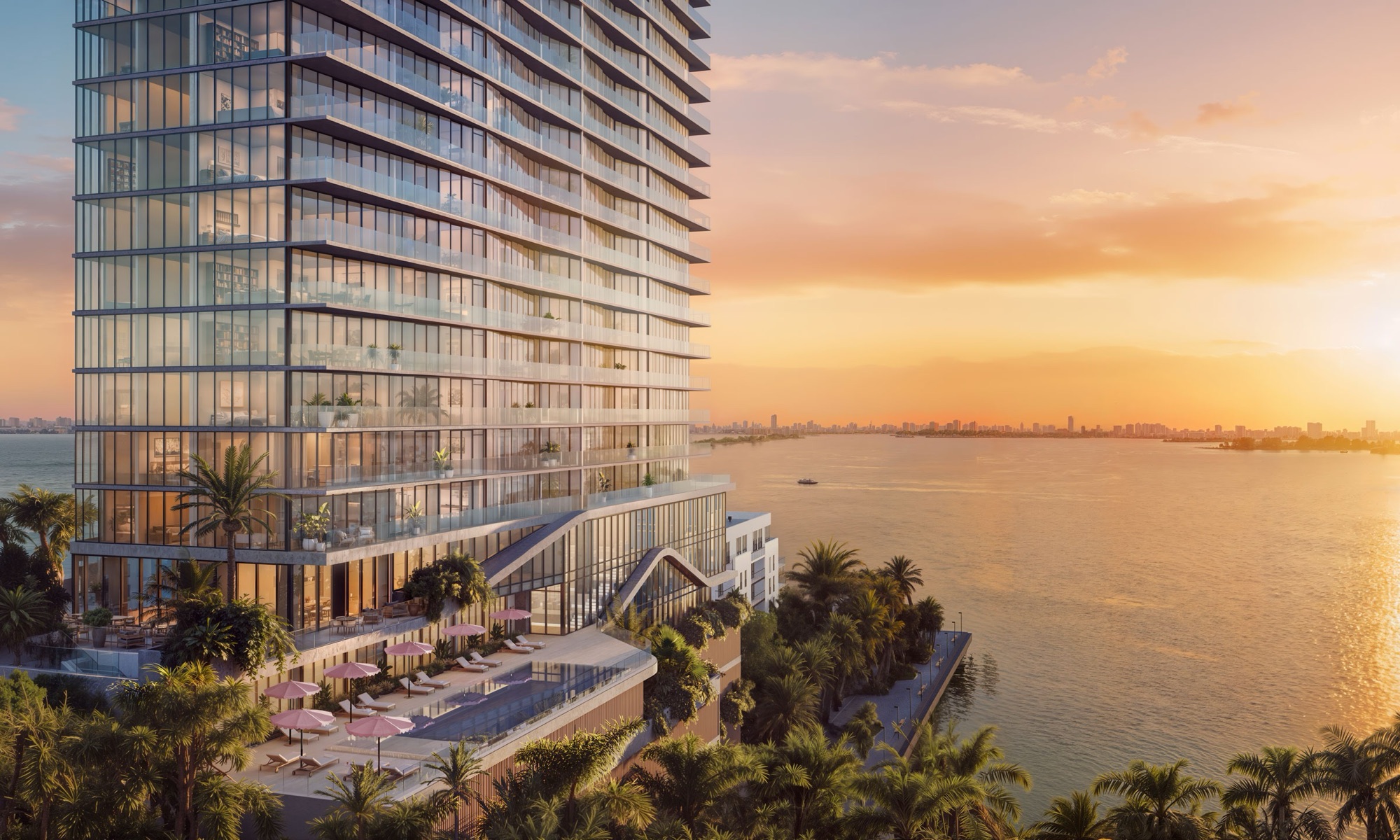 The Cove Residences and the Miami skyline