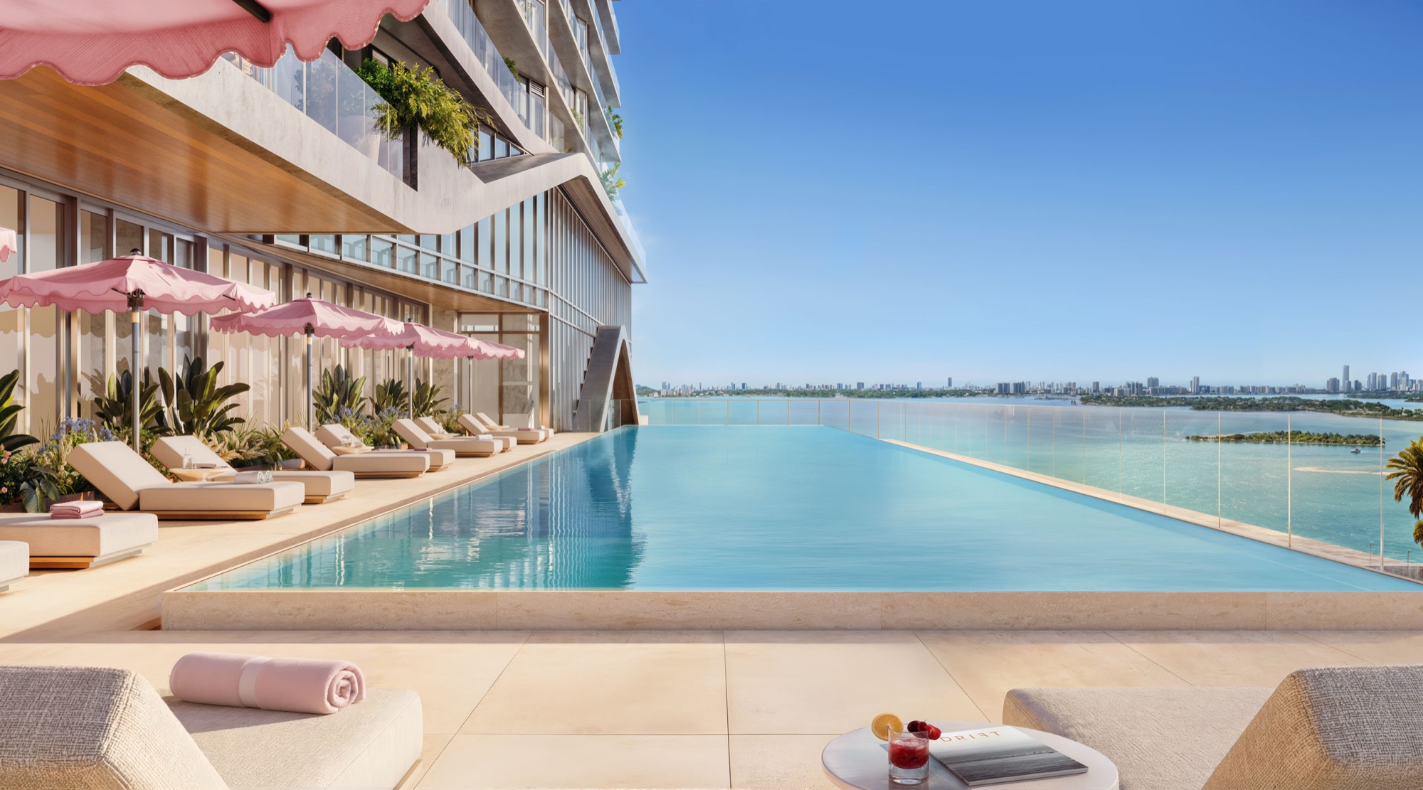Resort-style infinity pool