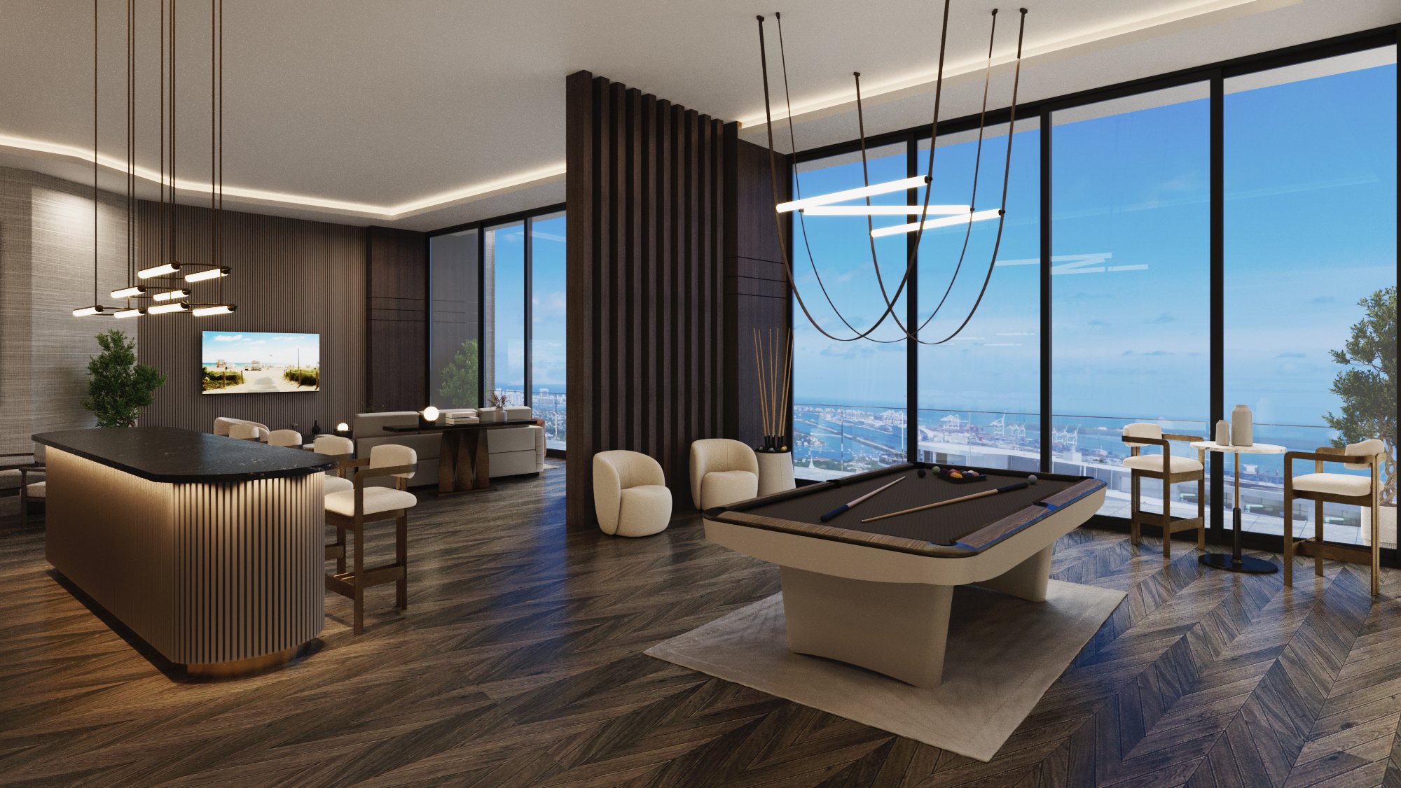 Game room and lounge