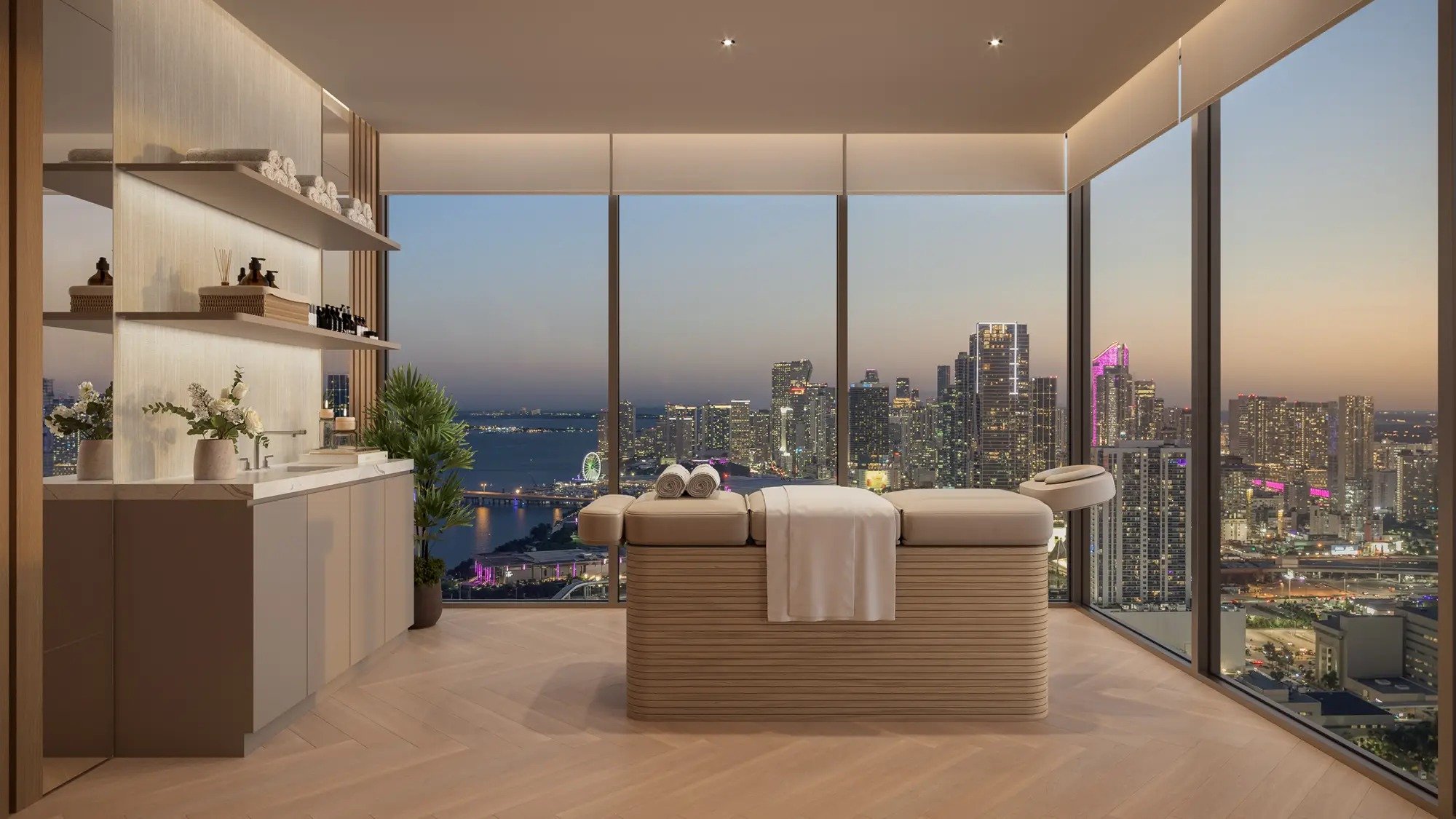 Spa treatment room