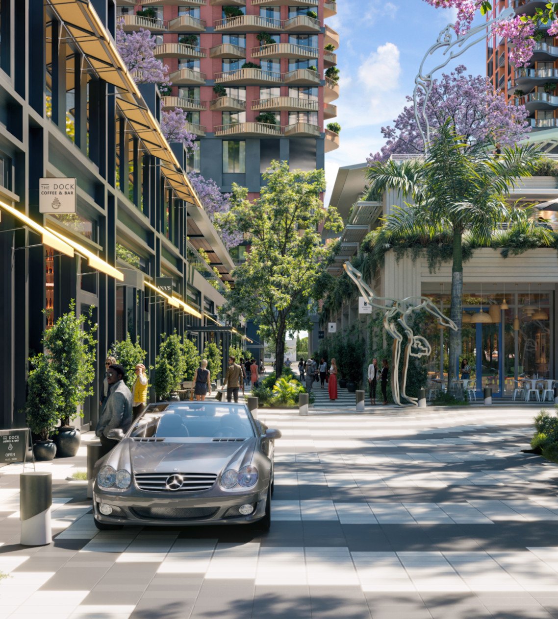 Midtown Park paseo street level